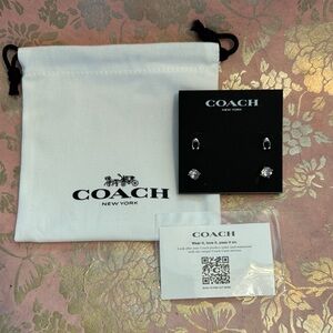 COACH Signature Stud Earrings, Set Of Two